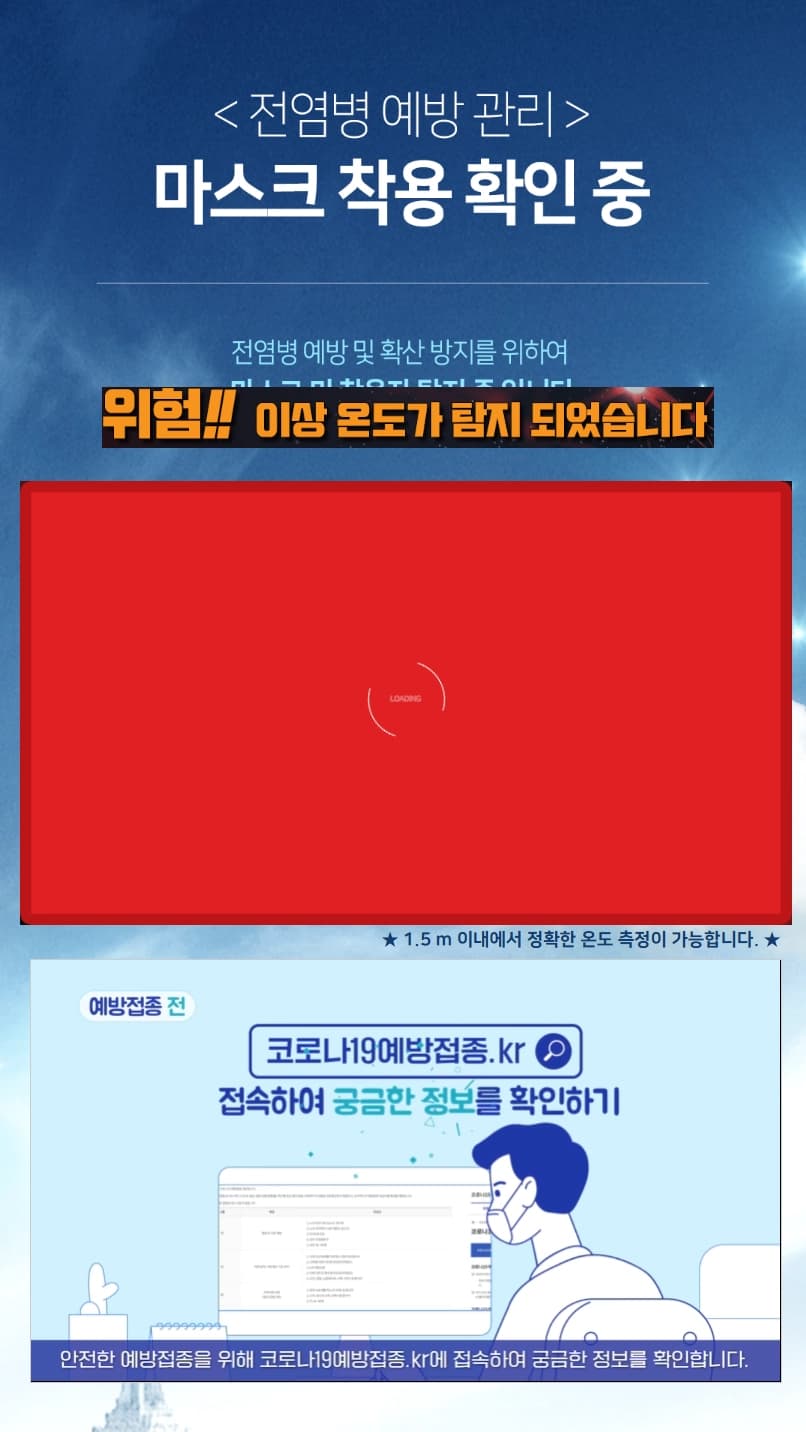 고온 출입자 발견 시 알림